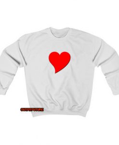 heart red loveSweatshirt ED25JN1
