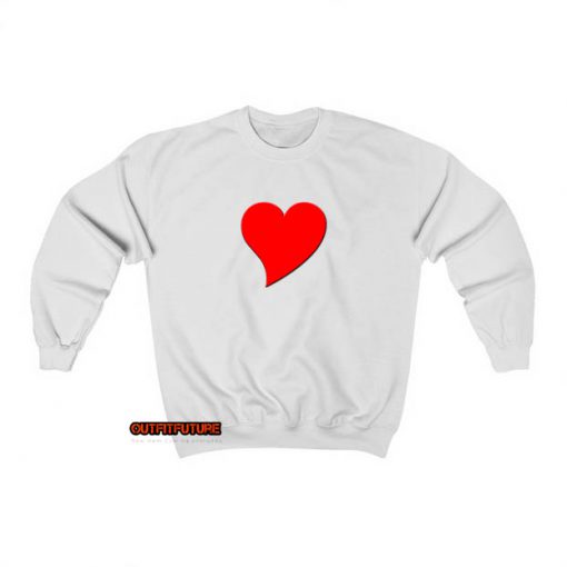 heart red loveSweatshirt ED25JN1