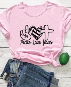 Peace Love Jesus T-Shirt SR10MA1