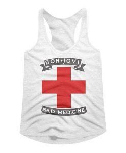 Bon Jovi White Bad Medicine Tanktop AL26A1
