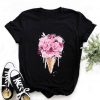 Floral Ice Cream T-Shirt SR29A1