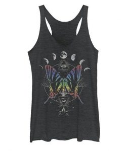 Rainbow Butterfly And Moon Tank Top IM24A1