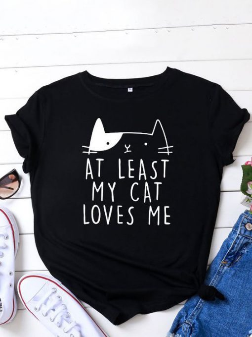 At Least Cat T-Shirt SR7M1