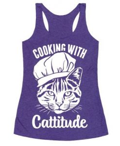 Cooking With Cattitude Tank Top SR20M1