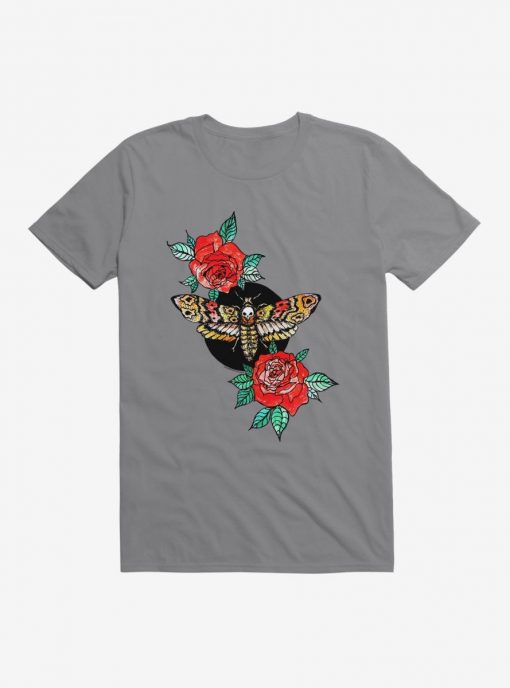 BUtterfly Rose Aesthetic T-Shirt