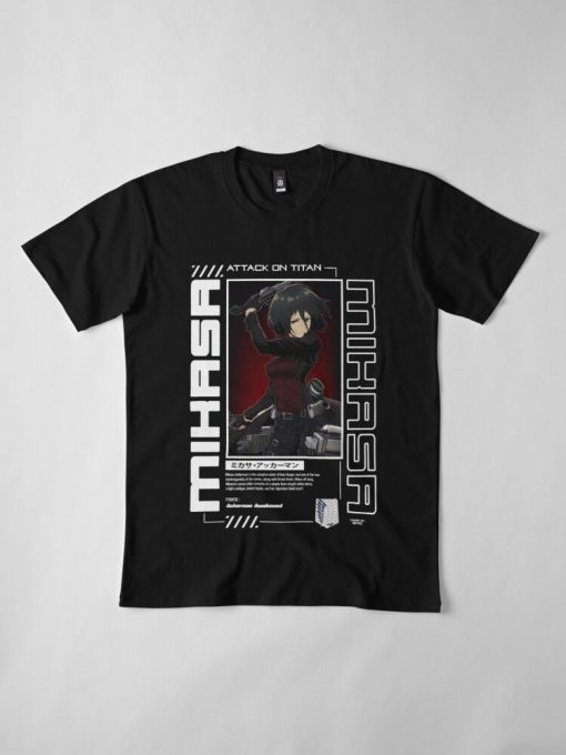 Mikasa Ackerman Streetwear T-Shirt AL17J1