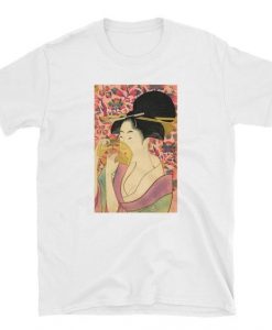 Utamaro Ukiyoe Japanese T-Shirt AL17J1