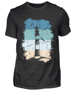 Retro Leuchtturm Ostsee Nordsee Geschenk T-Shirt AL12JL2