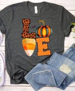 Halloween Love Candy Corn T-Shirt AL17AG2