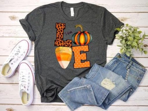 Halloween Love Candy Corn T-Shirt AL17AG2