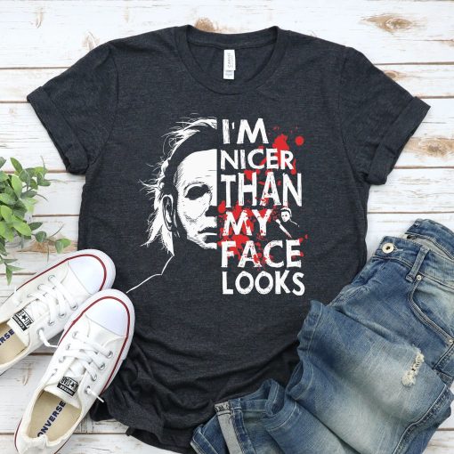 I'm Nicer Than My Face Looks Halloween T-Shirt AL17AG2