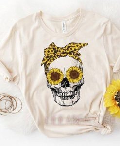 Sunflower Skull Bandana, T-Shirt AL21AG2
