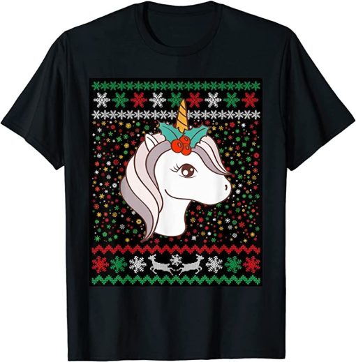 Ugly Christmas Unicorn T-Shirt AL21AG2