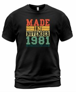 November 1981 T-shirt