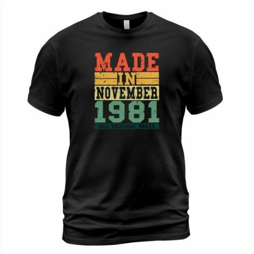 November 1981 T-shirt