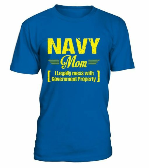 Navy Mom T-shirt