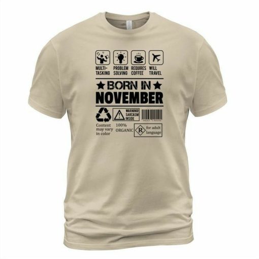 Born In November T-shirt