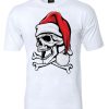 Christmas skull-grunge.vintage design t-shirt