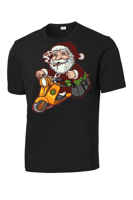 Santa With Vespa T-shirt