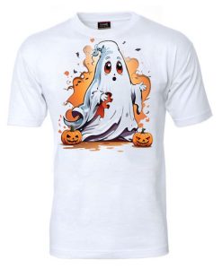 halloween ghost Wall T-shirt