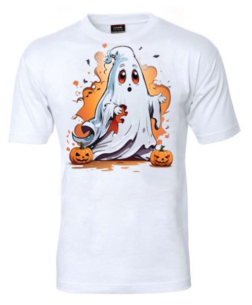 halloween ghost Wall T-shirt