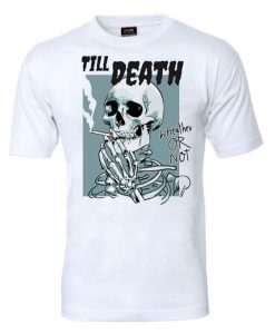 smokeing skull T-shirt