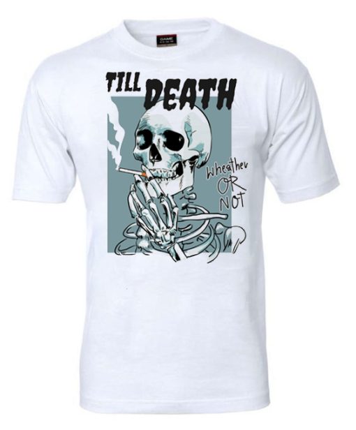 smokeing skull T-shirt