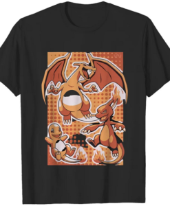 Charmander Charmeleon Charizard Vintage T-shirt