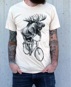Moose on a bicycle HD